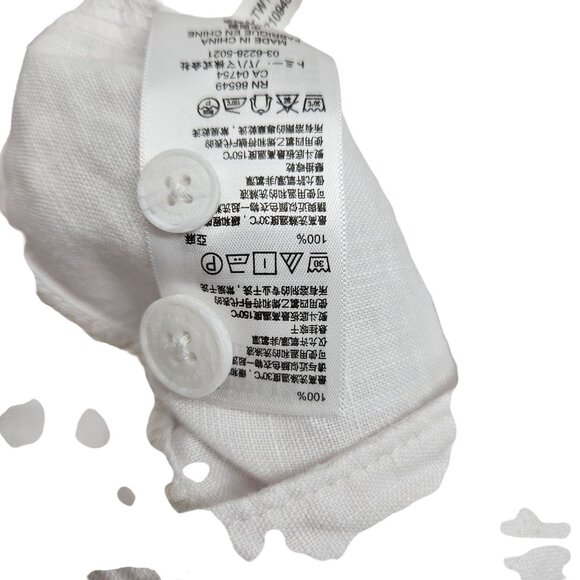 Tommy Bahama Two Palms Pant White Linen Leigh Fit Size 14 NWT - Picture 8 of 9